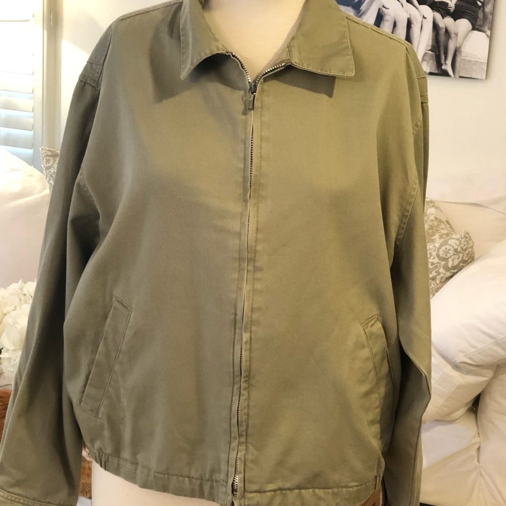 Men’s light khaki cotton jacket